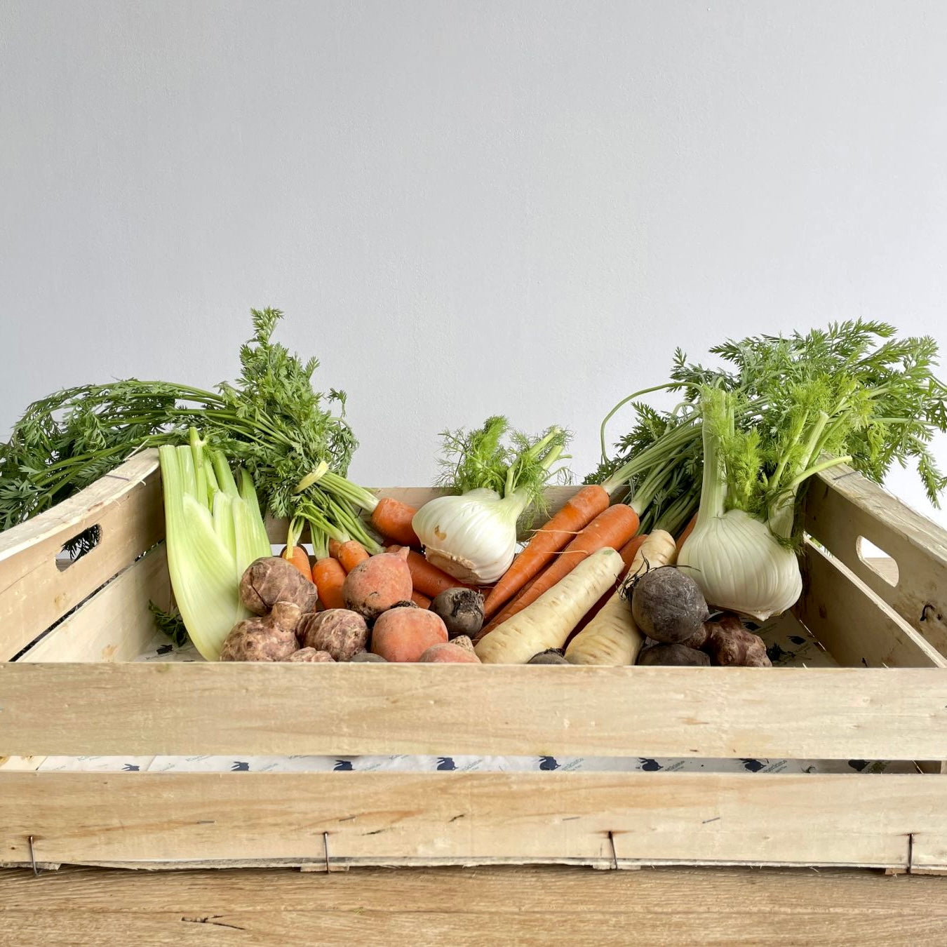 Boîte de légumes frais